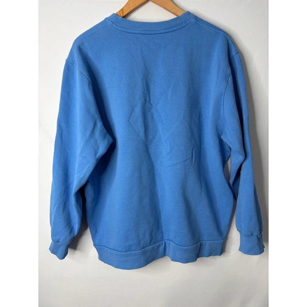 Lululemon Perfectly Oversized Crewneck Sweatshirt Sz M Cyan Blue Pullover Lounge